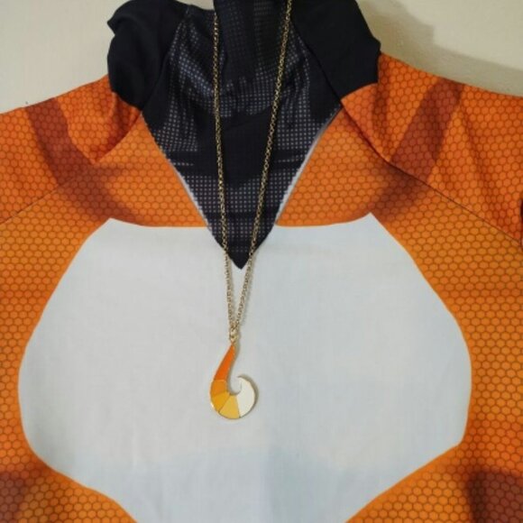 Stylish Orange and Black Jumpsuit - Picture 2 of 7